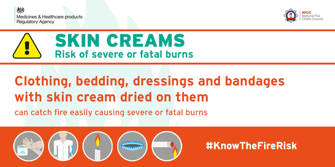 Warning of fire risk when using emollient products | County Durham and
